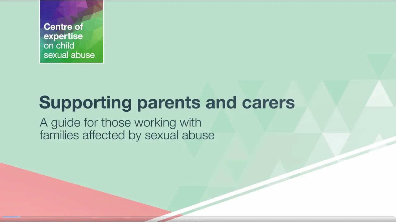 Cover image of the supporting parents and carers video